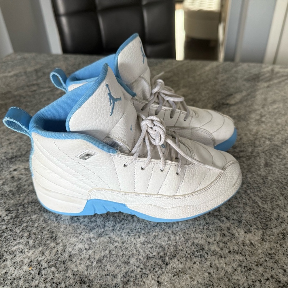 Air Jordan Retro 12 Size 2 Youth 151186112 Sneakers light blue